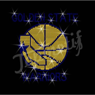 Golden State hot fix rhinestone transfer design Warriors